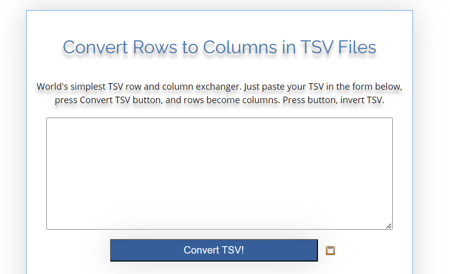 Convert Rows to Columns in TSV Files
